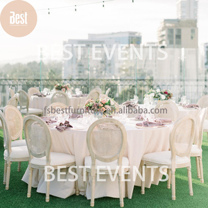 Chaise <span class=keywords><strong>de</strong></span> salle à manger <span class=keywords><strong>de</strong></span> mariage en bois massif, <span class=keywords><strong>style</strong></span> français, <span class=keywords><strong>style</strong></span> antique, en rotin rond, roi <span class=keywords><strong>Louis</strong></span> <span class=keywords><strong>XV</strong></span> bistro, pour événements - Product Image 6