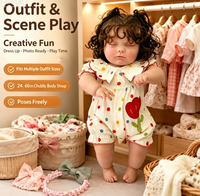 Poupée réaliste pour tout-petits de 24 pouces (60 cm), poupée bébé en vinyle souple, jouet de jeu d'imitation, cadeau surprise