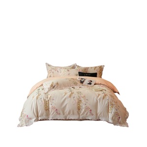 Floral Print Cotton <b>Bedding</b> <b>Set</b> 100 Count Autumn Winter Duvet Cover Sheet <b>Set</b> Breathable Skin Friendly - Product Image 5