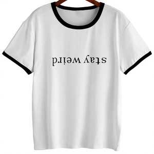 เสื้อยืดคอกลมพิมพ์ลายสกรีนผ้าฝ้ายออร์แกนิคใยไผ่แบบยั่งยืนเป็นมิตรกับสิ่งแวดล้อม ไซส์ใหญ่สำหรับทุกเพศ หลายสี ขายส่งที่ติรุปุร - Product Image 1