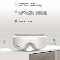 Appareil de massage des yeux intelligent Bluetooth chaud et froid avec vibration, équipement de compression thermique électrique, masseur oculaire