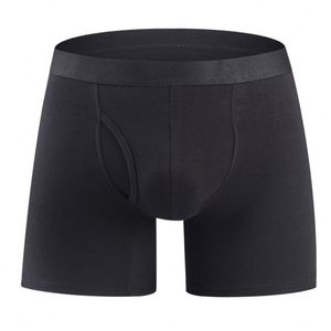 Breathable Midwaist-extended Leg <b>Boxer</b> Men's Cotton Briefs <b>Custom</b> logo <b>Boxer</b> Shorts - Product Image 4