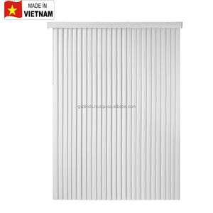 Persianas verticales de PVC de 3,5 pulgadas para sala de estar exterior, persianas personalizadas de PVC de 100%, diseño moderno, hechas de plástico de Vietnam para uso en oficina - Product Image 1