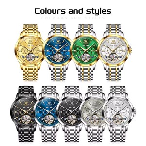 High Quality Luxury Mens Watch Flywheel Automatic Mechanical Watch Date Perpetual <b>Calendar</b> Watches for Men Gifts 7091 - Product Image 6