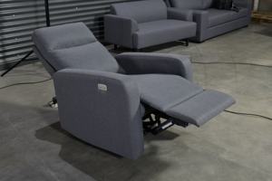 Sillón Reclinable Eléctrico Giratorio Gris Resistente al por Mayor para Uso en Hoteles, Hospitales y Villas con Cargador USB Tipo C - Product Image 6