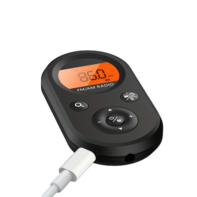 Mini Handheld Radio with USB Charging Earphones Stereo FM AM Features Best Gift Outdoor Use Screen Display MP3 Speaker