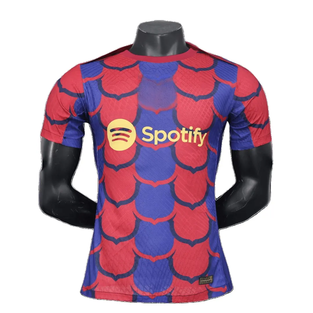 Quick Dry Soccer Uniform Spain 2024-25 Sportswear Barca J.Felix Heat Transfer