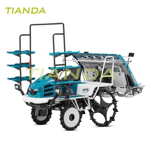 Mini transplanteur manuel de riz à 6 rangs, composants de moteur et de boîte de vitesses, espacement des rangs de 300 mm, garantie 1 an pour usage agricole - Product Image 1