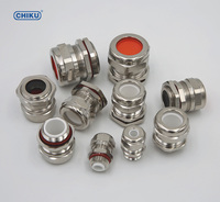 CHIKU IP68 presse-étoupe étanche pg7 pg9 pg11 m16 m20 m25 4-8mm connecteur de presse-étoupes laiton métal acier inoxydable