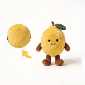 Adorable Peluche Citron Moelleuse - Tailles Personnalisées, Matière Polyester, Peluche Citron Promotionnelle Douce - Product Image 1