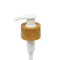 Bouchon à vis en bambou de 28 mm, de luxe, anti-fuite, avec couleur et logo personnalisables pour flacons de lotion