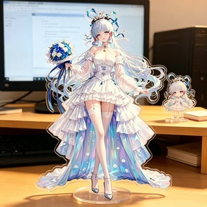 Figura de Acrílico de Yuanshen Impact: Novia en Vestido de Boda, <span class=keywords><strong>Raiden</strong></span> <span class=keywords><strong>Shogun</strong></span>, Furina, <span class=keywords><strong>Hu</strong></span> <span class=keywords><strong>Tao</strong></span>, Adorno de Escritorio, Regalo para Fans, Llavero - Product Image 3