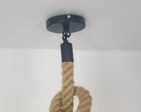 Lustre créatif industriel vintage en bois fait main en forme de baril