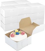 Boîte en carton kraft blanc en gros pour pâtisseries, emballage alimentaire, gâteaux, beignets, cupcakes, bonbons, pain, boîte cadeau