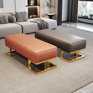 Taburete nórdico <span class=keywords><strong>de</strong></span> lujo para cambiar zapatos, banco para guardarropa, puerta, <span class=keywords><strong>pie</strong></span> otomano para dormitorio, <span class=keywords><strong>cama</strong></span>, ropa ligera, sofá, taburete trasero - Product Image 5