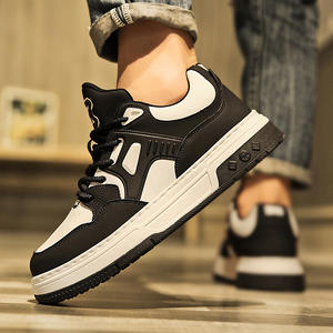 Luxury Men's Spring Casual <b>Sneakers</b> Small Batch White Black Panda Sports Shoes Height Increasing Trendy Mesh for Teenagers - Product Image 4