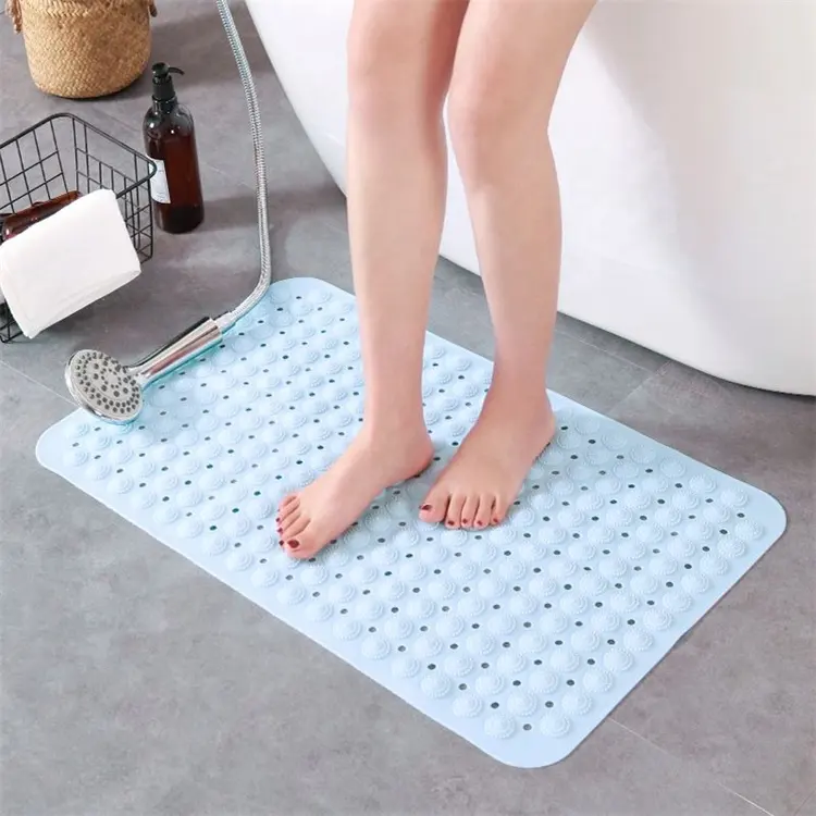 Bath Tub Cushion Shower Mat Non Slip Bathtub Mat With Strong Suction Cups Soft Bath Mat For Bathroom