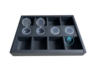 Hộp Giấy Kraft Đựng Bánh Quy Sô Cô La Tiệc Màu Đen Thân Thiện Với Môi Trường Hộp Đựng Đồ Tráng Miệng Hộp Đựng Thức Ăn Có Nắp Ngăn - Product Image 5