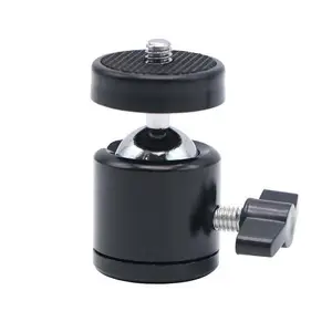 1/4 "vida Mini kamera topu kafa, 1/4" konu alüminyum alaşım 360 derece dönen döner Mini bilya kafa