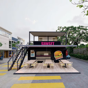 Casa Contenedor Modular Expandible de 20 Pies para Cafetería, Restaurante o Tienda, Fabricada con Panel Sándwich y Acero de Alta Calidad - Product Image 2
