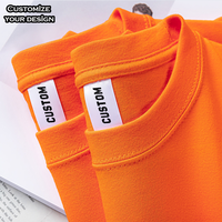 T-shirt épais surdimensionné 100 % coton pour homme, manches courtes, personnalisable avec logo, OEM/ODM