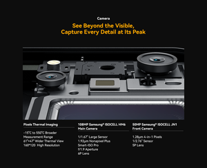 Teléfono Inteligente Resistente Oscal PILOT 6 con Cámara Térmica, Pantalla de 6.78 Pulgadas y 120Hz, 12+256GB, Cámara Trasera de 108MP, G100, 10000mAh, Android 16 - Product Image 5