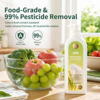 Liquide vaisselle végétal de qualité alimentaire à l'extrait de riz, nettoyant 2-en-1 pour fruits et légumes, savon vaisselle écologique en gros