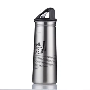 Top quality one hand operation design stainless steel drink bottle for sports