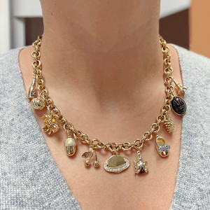 Abalorio <span class=keywords><strong>de</strong></span> maná comida brillante sin deslustre 18K chapado en oro <span class=keywords><strong>de</strong></span> acero inoxidable Mini Donut Pizza helado joyería encantos para DIY - Product Image 6