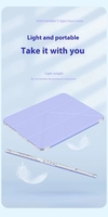 Étui intelligent pour iPad Mini 6 7 8,3 pouces, vente flash, coque souple en TPU transparente avec dos en acrylique, étui de protection pour tablette avec support pour stylet