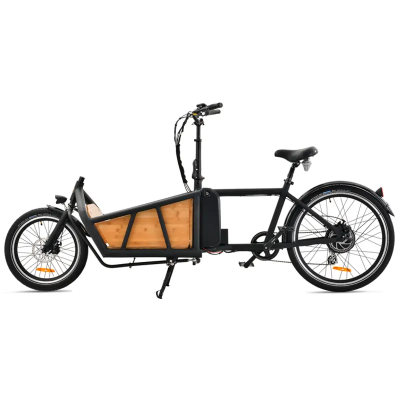 Alloy Frame Electric bike with dual battery for carry children passenger two wheel disc brake cargo pet bikes for sale