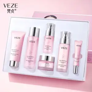 OEM VEZE 개인 상표 cubilose 회춘 미백 보습 안티 에이징 주근깨 콜라겐 스킨 케어 세트