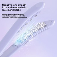 Pea Pod Arc Corn Splint, Fer à boucler en céramique avec écran LED, technologie ionique négative, 10 réglages, pour cheveux longs et utilisation douce