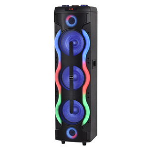 Portable <b>Speaker</b> 12-Inch Subwoofer Bluetooth Wireless <b>Microphone</b> Rechargeable Battery TF Card Outdoor Karaoke - Product Image 4