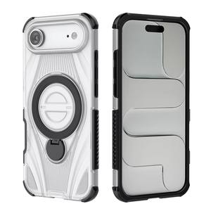 Coque de téléphone portable pour iPhone 17 Air, luxe, antichoc, transparente, avec recharge sans fil, anneau magnétique, protection robuste, coque arrière - Product Image 1