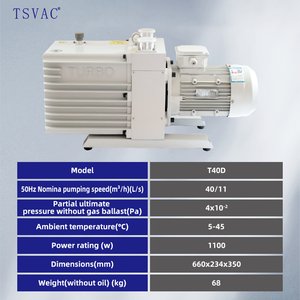 回転式ベーン真空ポンプT40D高保存実験装置オイルフリー小型エアターボT - Product Image 4