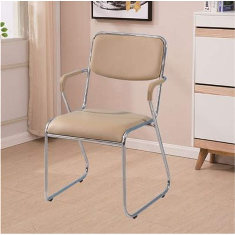 Beige leather with armrests