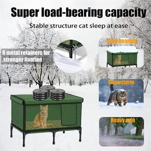New Heated <b>Cat</b> <b>House</b> and Pet Mat Winter for <b>Outside</b> Insulated Outdoor <b>Cat</b> Shelter with Heater Waterproof Heated <b>Cat</b> Bed - Product Image 4