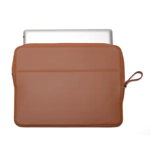 Anti-Theft moda darbeye dayanıklı çanta bilgisayar kemer kol soğutucu koruyucu kılıf pu kol messenger dizüstü tablet çantası