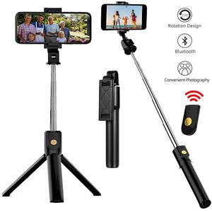 Trépied universel 3-en-1 pour selfie stick avec télécommande Bluetooth pour téléphone portable Android Photographie et suivi du visage - Product Image 2