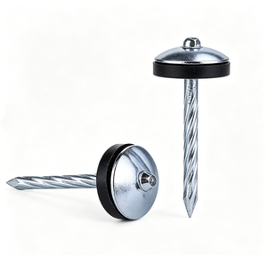 Elektroverzinkte Dachnagelschrauben mit gedrehtem Schaft und Gummiunterlegscheibe, Zink-Drehnägel für Dachdeckungen, OEM-Zubehör - Product Image 4