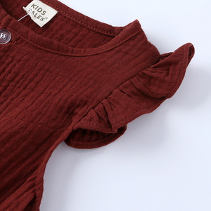 Vêtements pour enfants en gros, combinaison en coton pour nouveau-né, combinaison en velours côtelé pour filles, provenant de Chine - Product Image 3