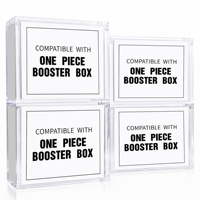 Boîte de présentation en acrylique pour One Piece OP-07 Double Legend, étui de rangement transparent moderne et portable, et boîte de recharge transparente pour boosters