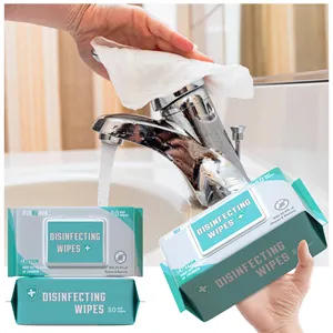 Factory Price Customized Multi-purpose sterile saline wipes sanitizing wet wipes disinfecting wipe for daily cleaning