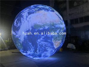 Decoración de eventos Globo de tierra inflable <span class=keywords><strong>gigante</strong></span> Globo mundial <span class=keywords><strong>Bola</strong></span> de planetas inflables con iluminación LED - Product Image 4