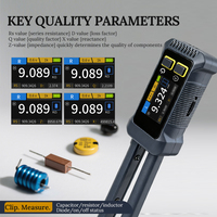 Pince de mesure numérique LCR, testeur intelligent de composants SMD, mesure de résistance, capacité et inductance, 100Hz, 1kHz, 10kHz