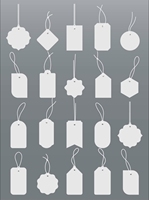 Étiquettes de vêtements personnalisées de style nordique minimaliste, en papier texturé, micro-étiquettes suspendues pour vêtements de luxe, couleur Off-White Morandi, étiquettes de vêtements