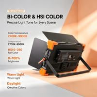 Panneau lumineux LED professionnel 200W RGB pleine couleur 120 °   Poutre 483x255mm 5,9kg Refroidissement silencieux sans ventilateur