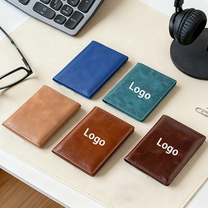 Ví đựng hộ chiếu cao cấp, sang trọng, chống trộm <span class=keywords><strong>RFID</strong></span>, đựng thẻ tín dụng, thẻ căn cước, chất liệu da, có in logo tùy chỉnh - Product Image 2