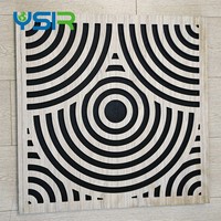 Panneau acoustique mural géométrique Polygon, panneau insonorisant pour salle de réunion, ignifuge, classe E0